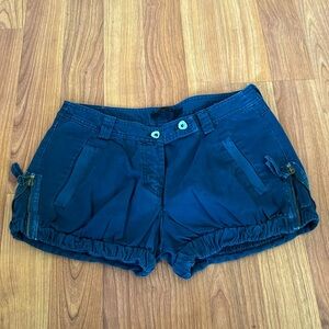 Poesie zip side balloon shorts size XS